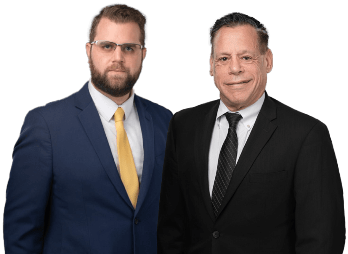 Attorneys Dillon Andreassi and Leonard Ross