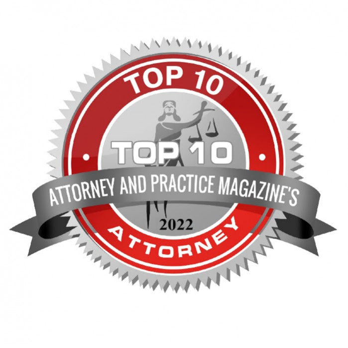 Top 10 Attorney badge